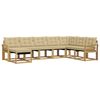 vidaXL Utomhussoffset 8 st Vit och Beige