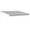 vidaXL Markis manuellt inf&auml;llbar antracit&vit 300x250 cm