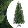 vidaXL Konstgjord julgran 150 cm PVC, PE och st&aring;l Gr&ouml;n