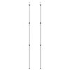 vidaXL Teleskopiska presenningsstänger 102-260 cm 2 st
