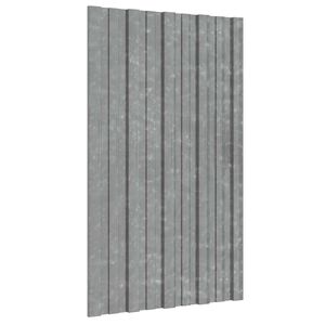 vidaXL Takpanel 12 st Silver 80 x 45 cm Galvaniserat st&aring;l
