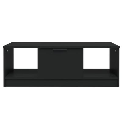 vidaXL Soffbord svart 102x50x36 cm konstruerat trä