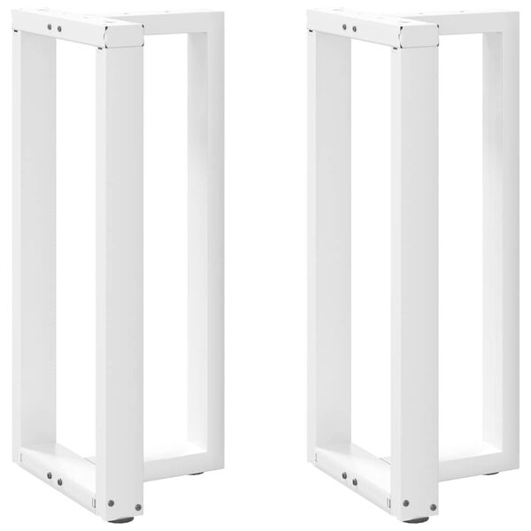 vidaXL Barbordsben T-formade 2 st vita 40x35x(90-91) cm st&aring;l