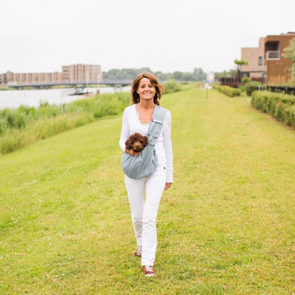 4Lazylegs Husdjursv&auml;ska Pocket Canvas canvas 15 kg gr&aring; 2156