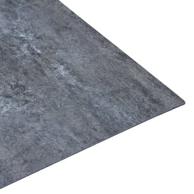vidaXL Självhäftande golvplankor 5,11 m² PVC grå marmor
