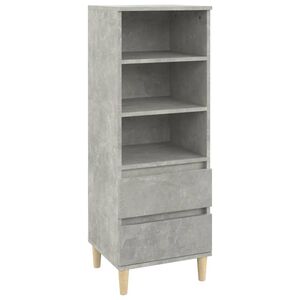 vidaXL H&ouml;gsk&aring;p betonggr&aring; 40x36x110 cm konstruerat tr&auml;