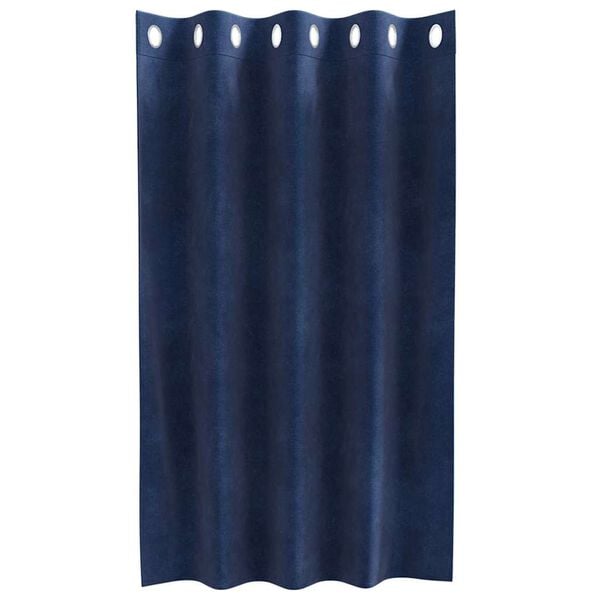 vidaXL M&ouml;rkl&auml;ggningsgardiner 2 pcs M&ouml;rkbl&aring; 140 x 140 cm Sammet