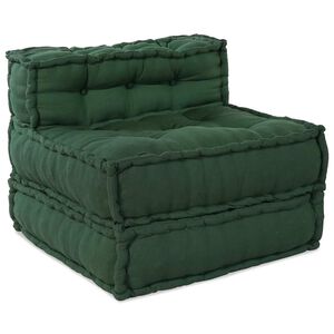 vidaXL Modul&auml;r soffa gr&ouml;n 70x70x54 tyg