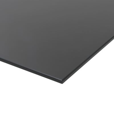 vidaXL Svarta tavlan magnetisk väggmonterad glas 80x60 cm