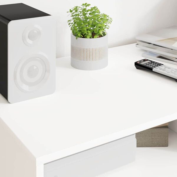 vidaXL TV-sk&aring;p med l&aring;da Vit 100 x 48 x 43 cm Konstruerat tr&auml;