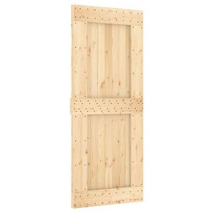 vidaXL Skjutd&ouml;rr NARVIK Naturlig och svart 85 x 210 cm (152,5 cm)