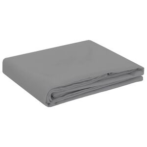 vidaXL Bordduk Fyrkantig Ljusgr&aring; 90 x 90 cm Polyester