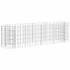 vidaXL Planteringsgabion galvaniserat j&auml;rn 190x50x50 cm