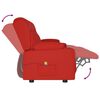 vidaXL Massagefåtölj med kopphållare 3-sits vinröd konstläder