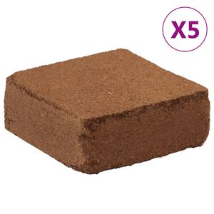 vidaXL Block i kokosfiber 5 st 5 kg vardera 25 kg totalt