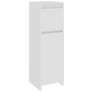 vidaXL Badrumssk&aring;p vit 30x30x95 cm konstruerat tr&auml;