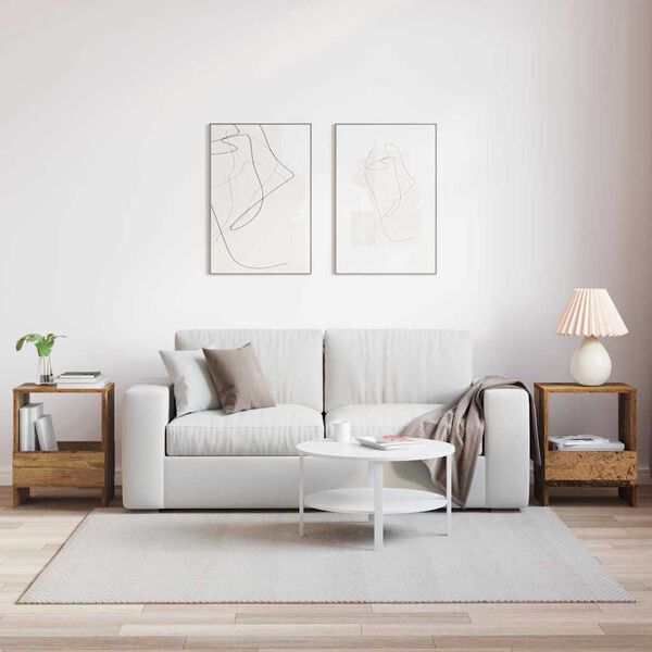 vidaXL Tidningshylla 2 pcs Gammalt tr&auml; 35 x 30 x 45 cm