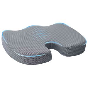 vidaXL Sittkudde Minneskum Gr&aring; 47 x 37 x 8 cm