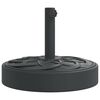 vidaXL Parasollfot f&ouml;r &Oslash;38 / 48 mm stolpar 25 kg rund