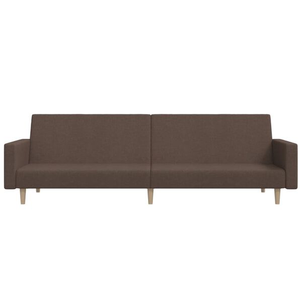 vidaXL B&auml;ddsoffa 2-sits taupe tyg