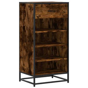vidaXL Skohylla r&ouml;kf&auml;rgad ek 48x38x97,5 cm konstruerat tr&auml;