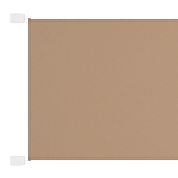 vidaXL Markis vertikal taupe 140x800 cm oxfordtyg