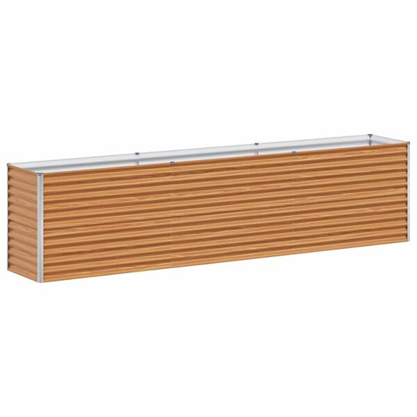 vidaXL Upph&ouml;jd odlingsl&aring;da Ljusbrun 290 x 50 x 68 cm Galvaniserat St&aring;l