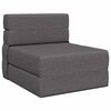 vidaXL F&auml;llbar Soffbed Ljusgr&aring; 70 x 80 x 60 cm Tyg