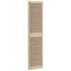 vidaXL Sk&aring;pd&ouml;rr med d&ouml;rr Naturf&auml;rg 201 x 2,1 x 49,5 cm Massiv furu