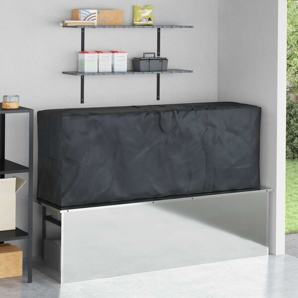 vidaXL Utomhus F&ouml;rvaringsv&auml;ska Svart 175 x 55 x 75 cm 210D Oxford Tyg