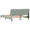 vidaXL Bed Frame without Mattress Light Grey 160x200 cm Velvet