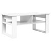vidaXL Kaffeebord Vit 96 x 54 x 44 cm Konstruerat tr&auml;