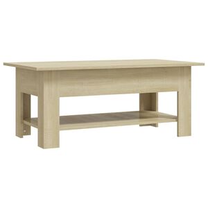 vidaXL Soffbord sonoma-ek 102x55x42 cm konstruerat tr&auml;