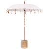 vidaXL Balinesiskt paraply med bas 250 190 x 190 x 250 cm