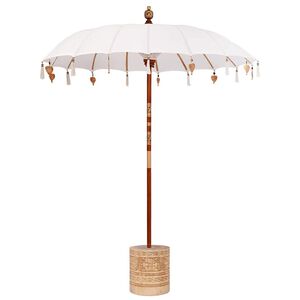 vidaXL Balinesiskt paraply med bas 250 190 x 190 x 250 cm