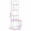 vidaXL Hyllsystem Gammalt tr&auml; 40 x 30 x 183 cm Konstruerat tr&auml;