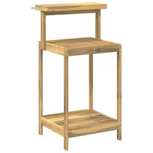 vidaXL Utomhus planteringsb&auml;nk 56,5 x 48,5 x 107 cm Massivt Akaciatr&auml;
