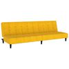 vidaXL B&auml;ddsoffa 2-sits gul sammet