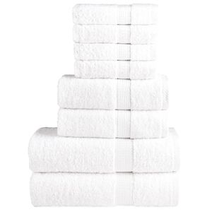 vidaXL Premium handdukar 8 st SOLUND r&ouml;d 600 gsm