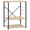 vidaXL Hylla f&ouml;r mikrov&aring;gsugn svart&ek 60x39,6x79,5 cm konstruerat tr&auml;