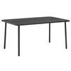 vidaXL Tr&auml;dg&aring;rdsbord m&ouml;rkgr&aring; 150x90x72 cm st&aring;l