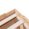 vidaXL Sängram utan madrass stapelbar 75x190 cm massivt trä