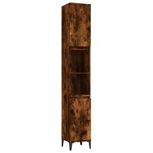 vidaXL Badrumssk&aring;p r&ouml;kf&auml;rgad ek 30x30x190 cm konstruerat tr&auml;
