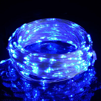 vidaXL Ljusslinga med 300 LED blå 30 m