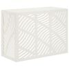 vidaXL T&auml;ckning f&ouml;r Luftkonditionering Vit 110 x 50 x 80 cm St&aring;l
