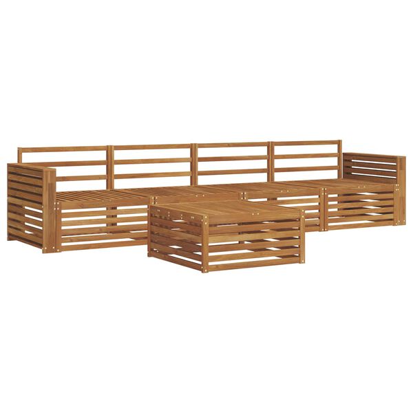 vidaXL Utomhussoffset 5 pcs Naturf&auml;rg