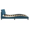 vidaXL Bed Frame without Mattress "Hanko" Blue 200x200 cm Velvet