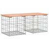 vidaXL Tr&auml;dg&aring;rdsb&auml;nk gabion-design 103x44x42 cm massivt douglastr&auml;