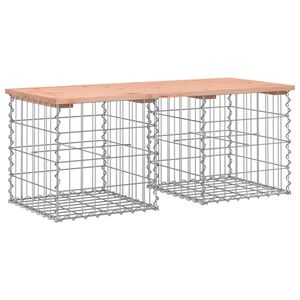 vidaXL Tr&auml;dg&aring;rdsb&auml;nk gabion-design 103x44x42 cm massivt douglastr&auml;