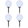 vidaXL Utomhuslampor 4 st LED 30 cm med markspett